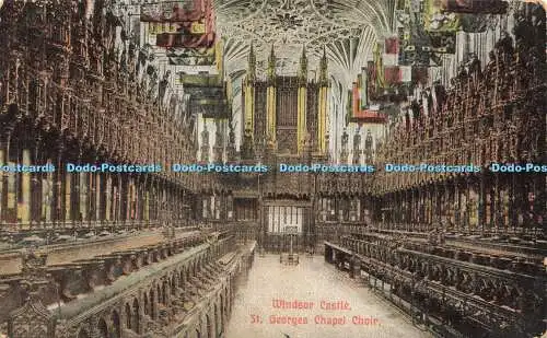 R589069 Windsor Castle St Georges Chapel Choir Marshalls Serie Windsor