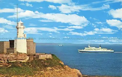 R589090 Innisfallen Ferry and Mumbles Lighthouse Glam Wales Litho Kanada N P O B