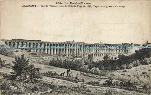 R594992 La Haute Marne Chaumont Vue du Viaduc Prise du Bois du Fays en 1858 d Ap