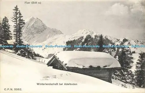 R590967 Winterlandschaft bei Adelboden C P N 9352