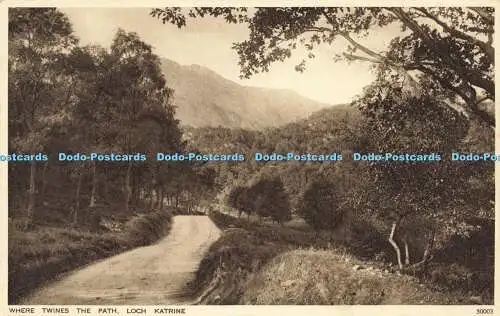 R597039 Where Twines Path Loch Katrine 30003 Nr 42 einer Serie von 48 Bildern von