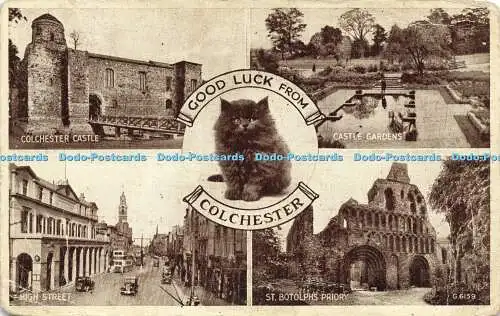 R597040 Good Luck from Colchester G 6159 Phototype Valentines Multi View