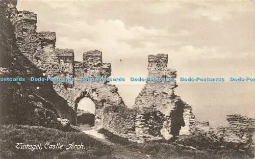 R597042 Tintagel Castle Arch Friths Series No 36989