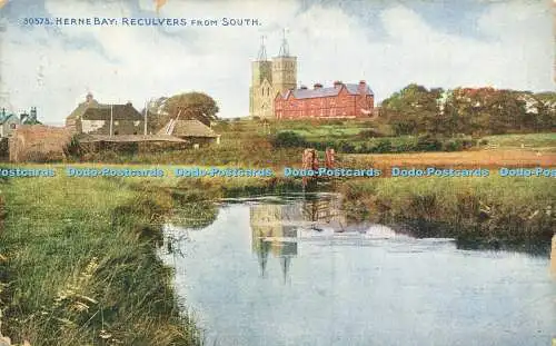 R589128 30575 Herne Bay Reculvers from South Celesque Series Photochrom 1910