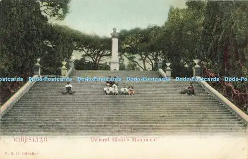 R595025 Gibraltar General Eliott Monument V B C