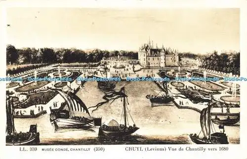 R595079 Cruyl Levinus Vue de Chantilly vers 1680 LL 359 Musee Conde