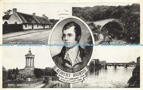 R597112 Robert Burns Geboren am 25. Januar 1759 gestorben am 21. Juli 1796 A 21 Silveresque