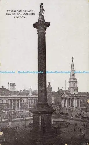 R591067 Trafalgar Square and Nelson Column London Auto Photo Series 1913