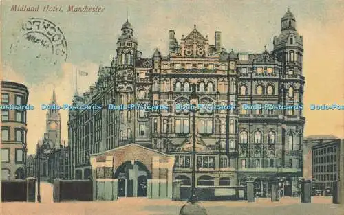 R589217 Midland Hotel Manchester Artistic Series M S and Co 1908