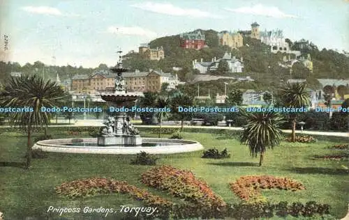 R595122 Torquay Princess Gardens F Frith 1907