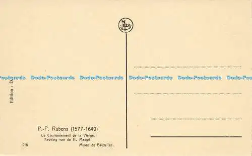 R591103 P P Rubens 1577 1640 Le Couronnement de la Vierge Kroning van de H Maagd