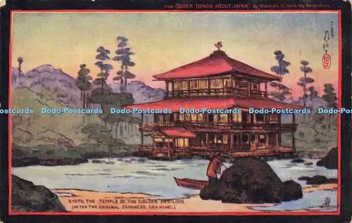 R589229 Kyoto Tempel des Goldenen Pavillons Nach original japanischer Zeichnung Queer Th