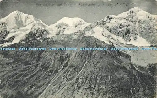 R597154 Königsspitze und Ortler v Rosimboden in Sulden Nr 829 A Figl 1906