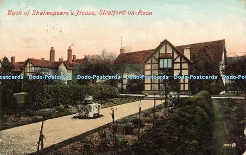 R589255 Rückseite des Shakespeares Hauses Stratford auf Avon 15880 Valentines Serie 190