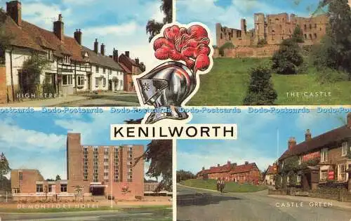 R595161 Kenilworth Castle Green High Street De Montfort Hotel J Salmon Cameracol