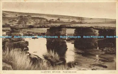 R589272 Clapper Bridge Postbridge Tuck