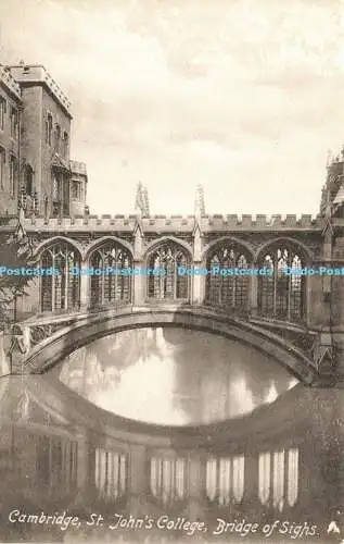 R591170 Cambridge St Johns College Seufzerbrücke Friths Serie Nr. 26449a