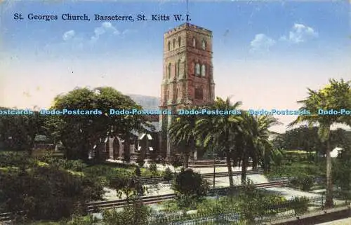 R597233 St Georges Church Basseterre St Kitts W I A Moure Losada No 84C