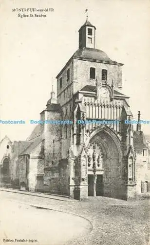 R591193 Montreuil sur Mer Eglise St Saulve Edition Fontaine Segret