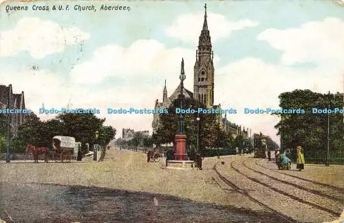 R597261 Queens Cross und U F Kirche Aberdeen 1905