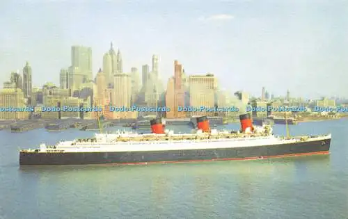 R593100 Cunard R M S Queen Mary Postkarte