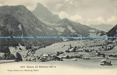 R595255 Saanen mit Rublihorn 2307m Kilchberg Wehrli A G