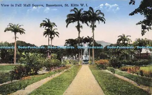 R595259 St Kitts W I Basseterre View in Pall Mall Square A Moure Losada No 100 C