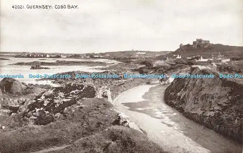 R595288 Guernsey Cobo Bay Photochrom Sepiatone Serie