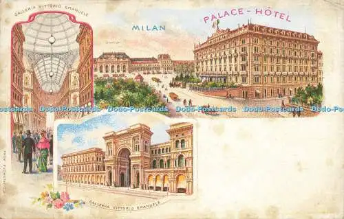 R595289 Milan Palace Hotel Galleria Vittorio Emanuele Station L Salomone Multi V