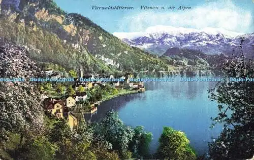 R597310 Vierwaldstattersee Vitznau u die Alpen Nr 4696 E Goetz 1922