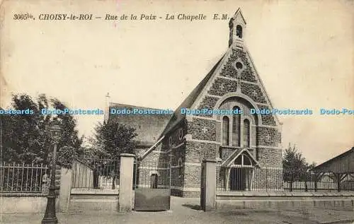 R597315 3005 Choisy le Roi Rue de la Paix La Chapelle E M Ac Etab Malcuit 1937