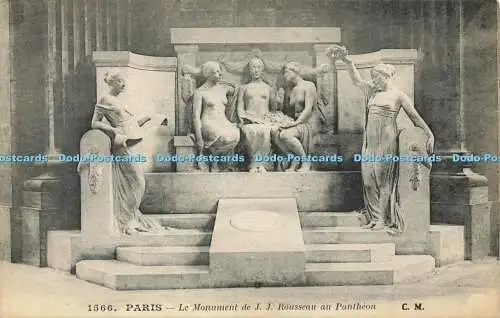 R593144 Paris Le Monument de J J Rousseau au Pantheon C M