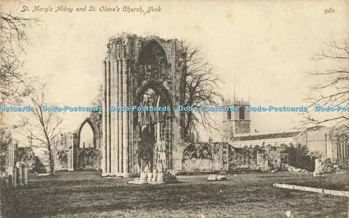 R595301 York St Mary Abbey and St Olave Church