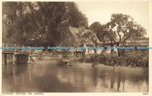 R595317 Flatford Cottage Tea Garden Photochrom