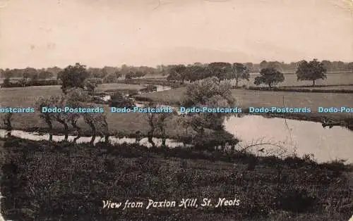 R597345 Blick von Paxton Hill St Neots A C und A Wright 1917