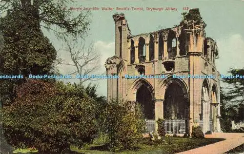 R595331 Dryburgh Abbey St Mary Isle Sir Walter Scott Grab A R Edwards