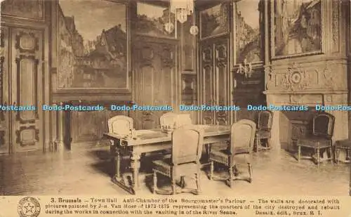 R595341 Brüsseler Rathaus Anti Chamber of Bourgomaster Parlour Desaix