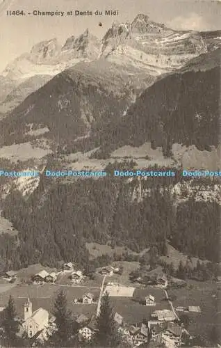 R591309 11464 Champery et Dents du Midi Phototypie Neuchatel 1923