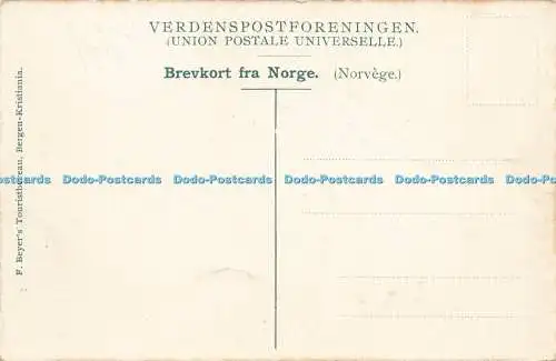 R589446 Naerofjord 512 F Beyers Touristbureau Bergen Kristiania