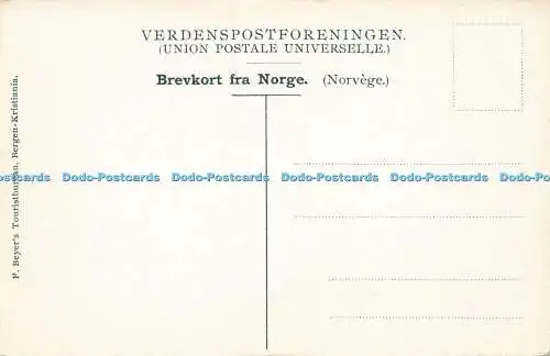 R589447 510 Stalheimskleven F Beyers Touristbureau Bergen Kristiania