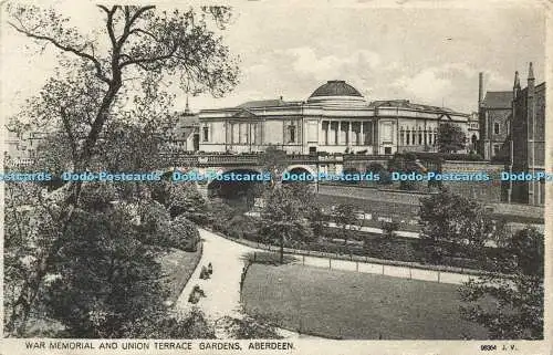 R593205 Aberdeen War Memorial and Union Terrace Gardens 1928