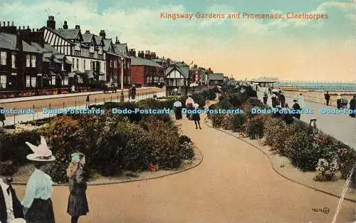 R593207 Cleethorpes Kingsway Gardens and Promenade Valentines Serie 1920