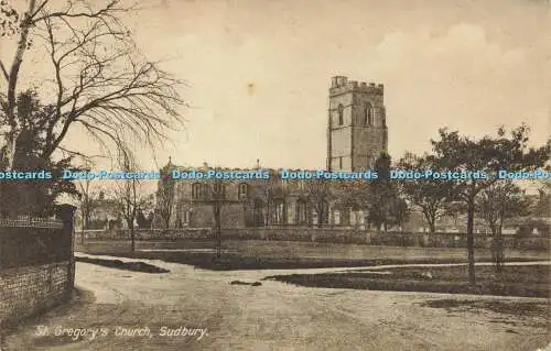 R595357 Sudbury St Gregory Church Postkarte