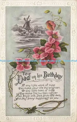 R591328 To Dad on his Birthday Ein kleines Wort von mir kann dein Leben zum