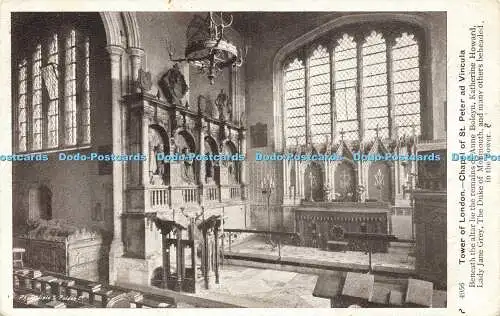 R589459 Tower of London Chapel of St Peter and Vincula Gale and Polden