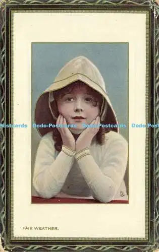 R591354 Fair Weather Happy Childhood Tuck Framed Gem Glosso Series 5772