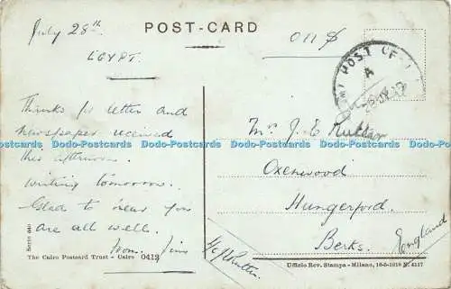 R597406 Porte de Damas Damascus Gate Serie 640 Kairo Postkarte Trust Ufficio Rev