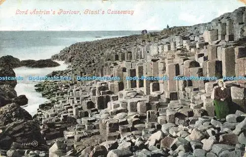 R597407 Lord Antrims Parlour Giants Causeway 15407 Valentine 1909