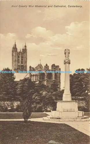 R591360 Kent County War Memorial and Cathedral Canterbury 4