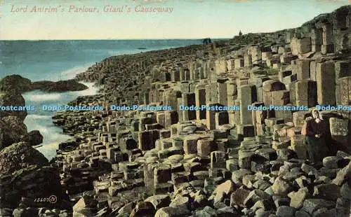 R597410 15407 Lord Antrims Parlour Giants Causeway Valentines Serie 1913